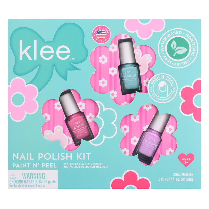 Pixie Flowers - Klee Kids Water-Based Nail Polish Set