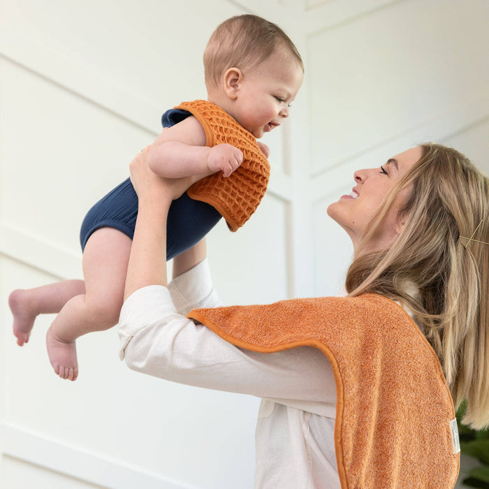 Reversible Bib + Burp Set Pumpkin