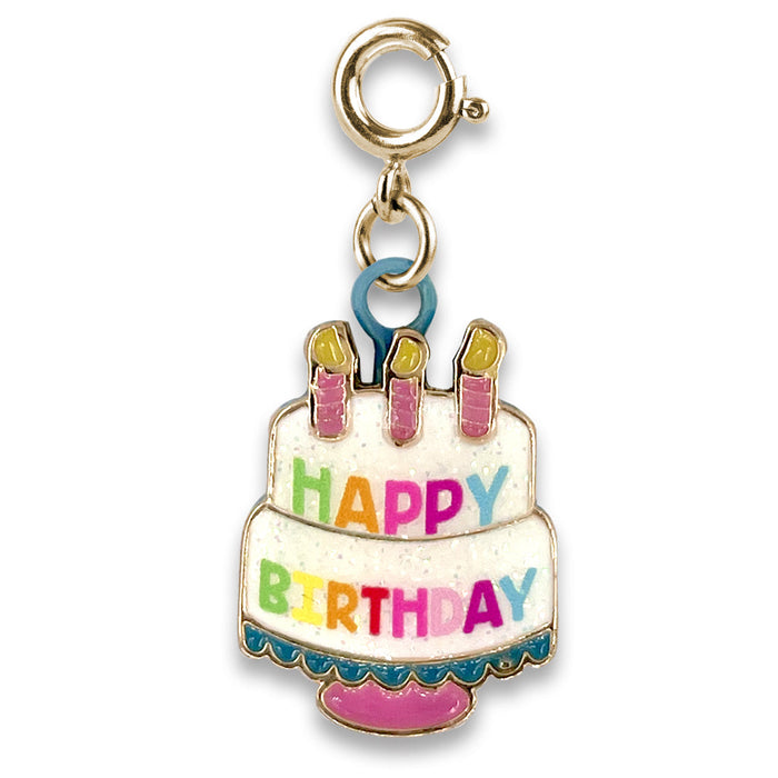 Charm It! Gold Birthday Cake Charm