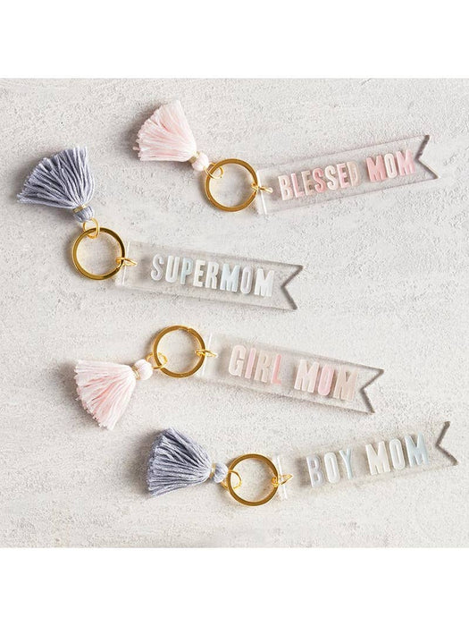 Acrylic Key Tag- Supermom