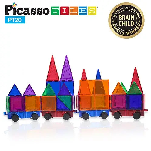 PicassoTiles 2 Piece Truck Set