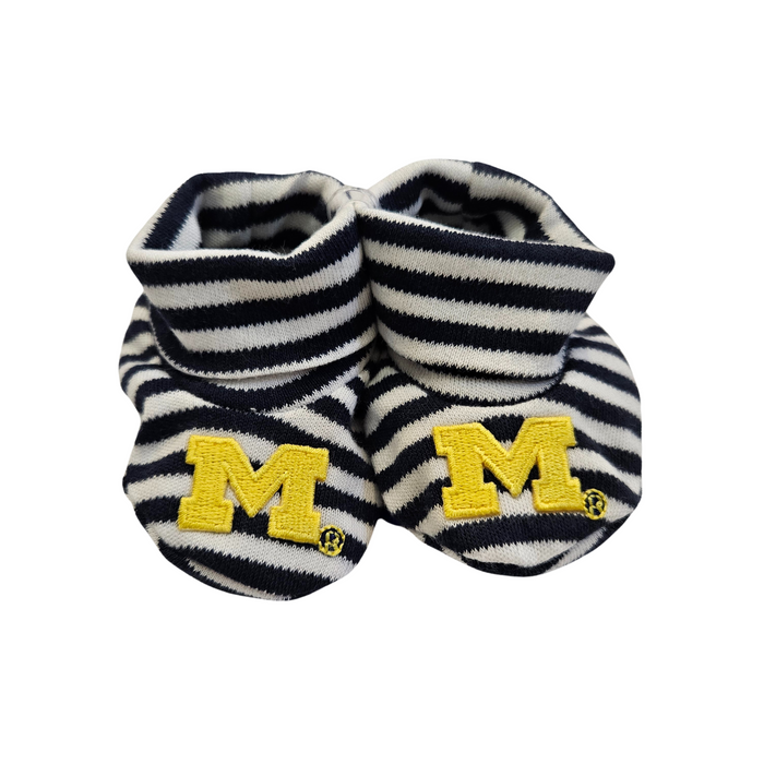 U of M Stripe Booties