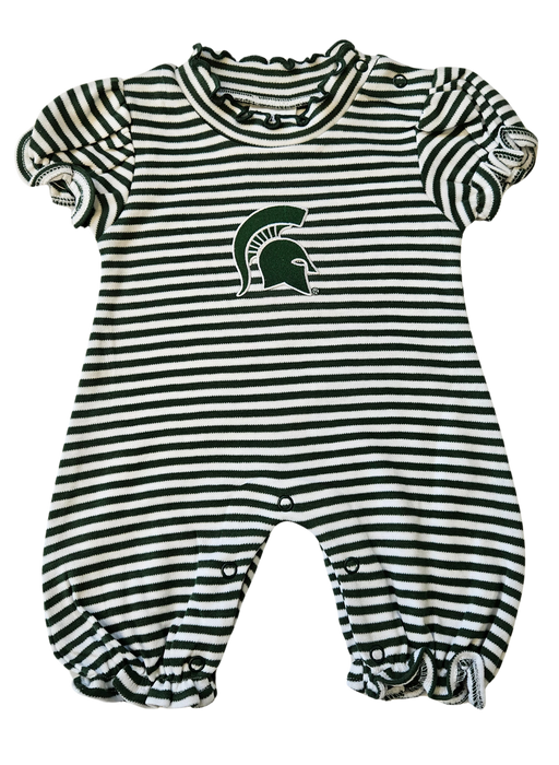 MSU Stripe Bubble Romper