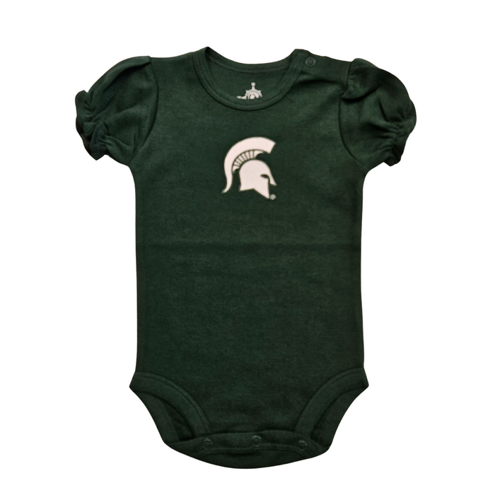 MSU Puff Sleeve Bodysuit