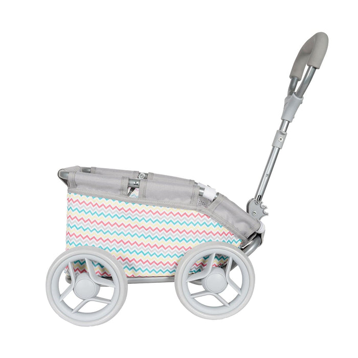 Baby Doll Wagon- Rainbow Zig-Zag