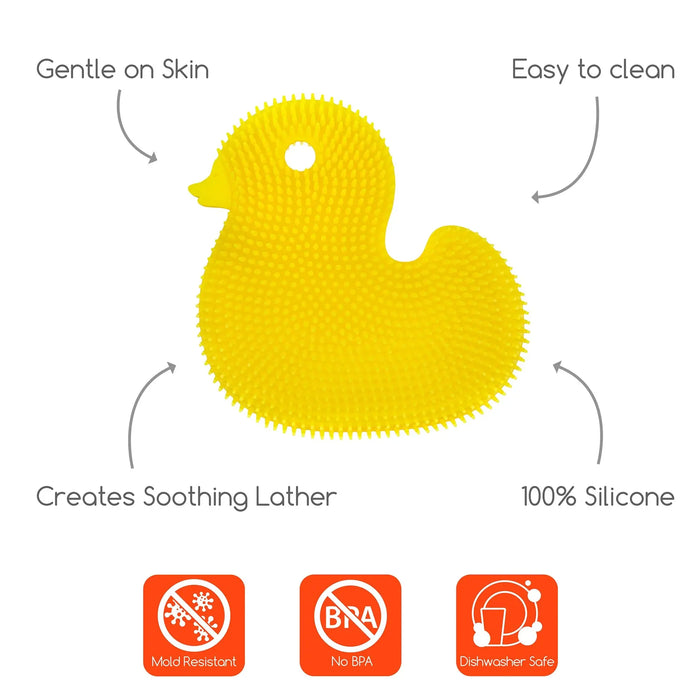 Silicone Bath Scrub Duck