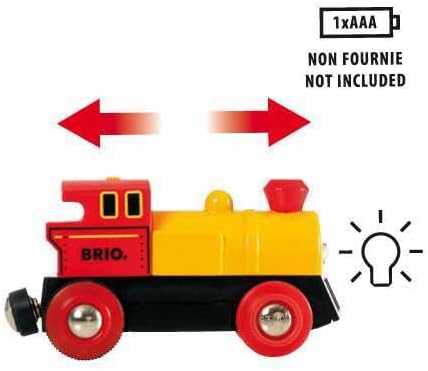 BRIO Two-Way Battery-Operated Train Engine Toy