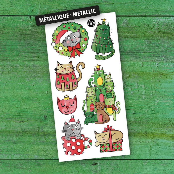 Temporary Tattoos- The Christmas Tree Cat