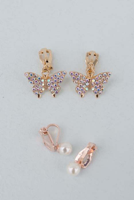 Boutique Butterfly Clip Earrings