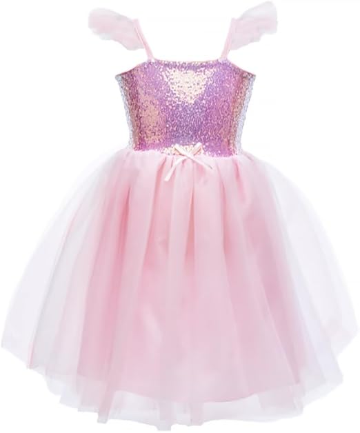 Pink Sequins Princess Dress