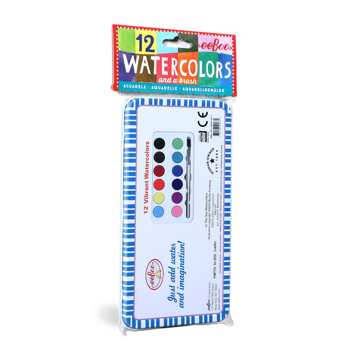 In The Sea 12 Watercolors Tin