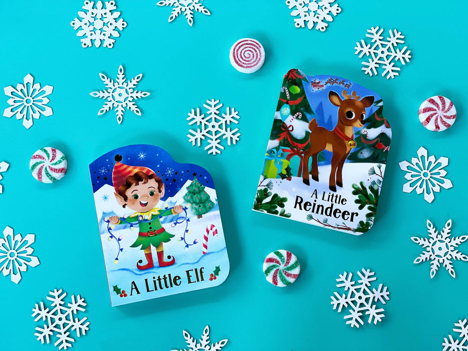 A Little Elf Shaped Christmas Board Book