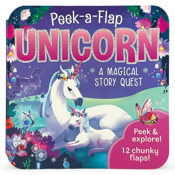 Unicorn Peek-a-Flap Interactive Board Book