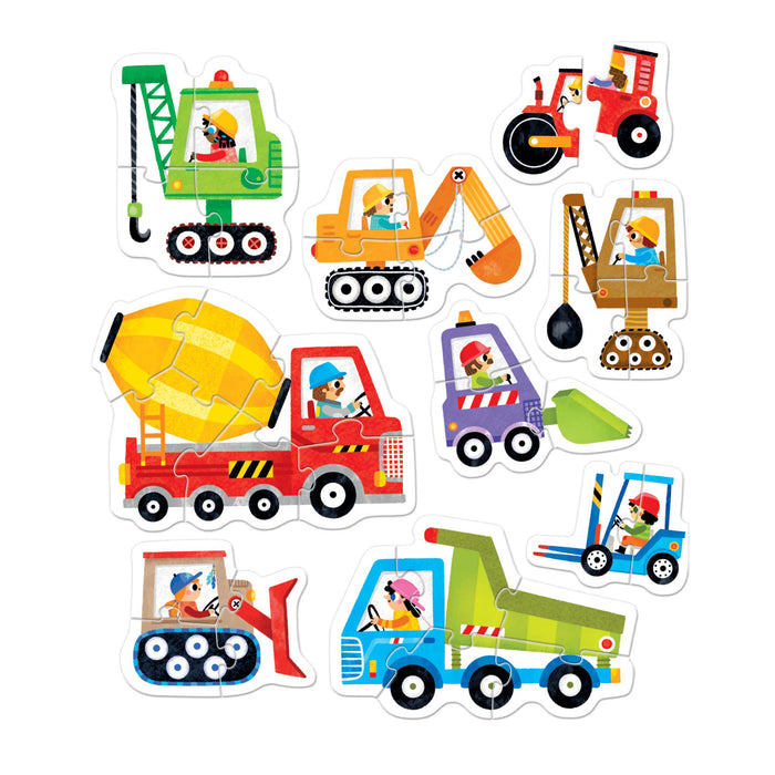 Progressive Puzzles Construction Vehicles 2+ for toddlers