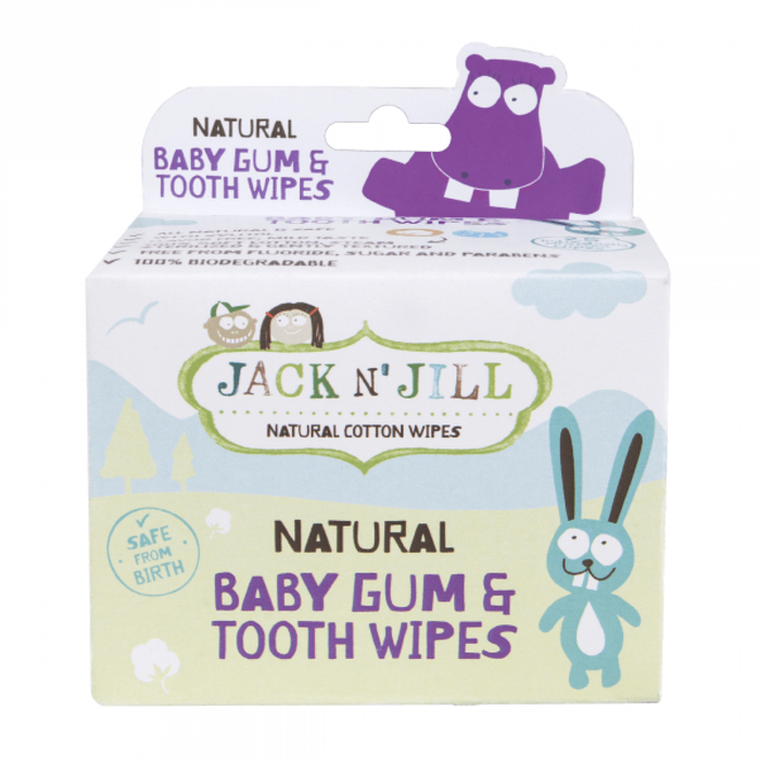 Jack N' Jill Natural Baby Gum & Tooth Wipes - 25 Pack