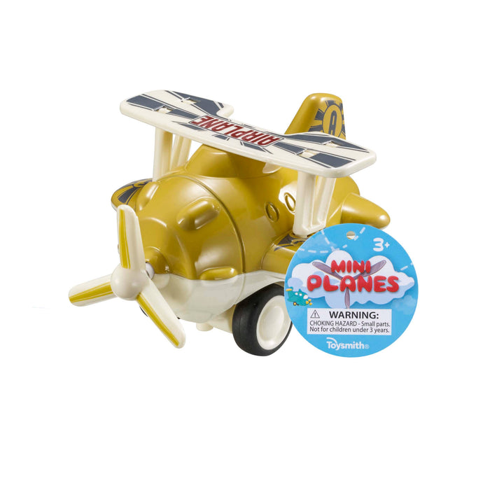 Mini Planes, 4-inch Die Cast, 4 Styles, Pull Back Action