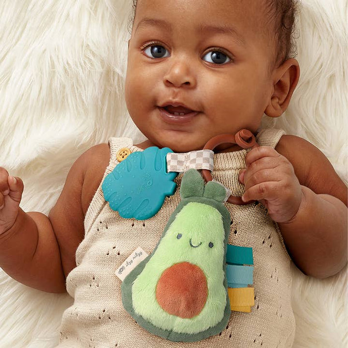 Itzy Pal Plush + Teether Avocado