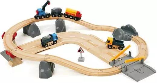 BRIO World Train Set Rail & Road Loading Set