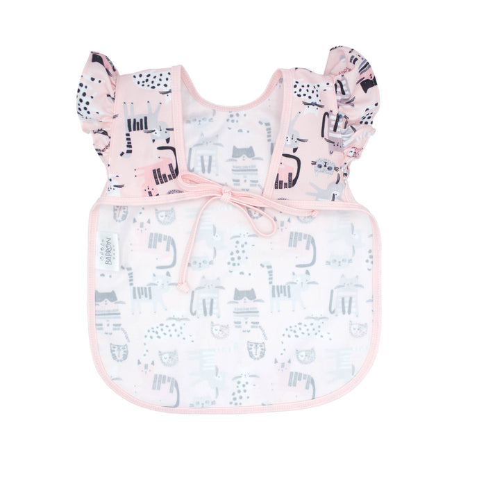 Bapron Bib - Kitty (6m-3T) Flutter Sleeves