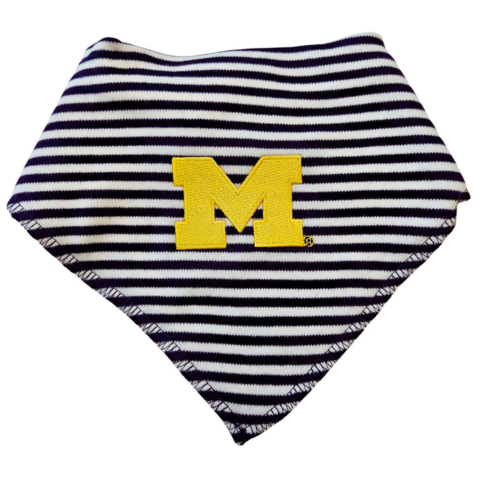 U of M Stripe Bandana Bib