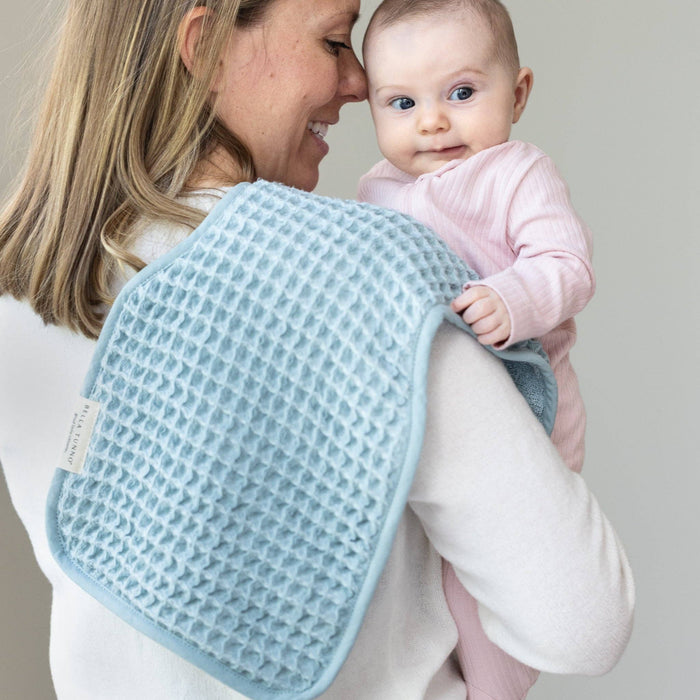 Reversible Bib + Burp Set Fog