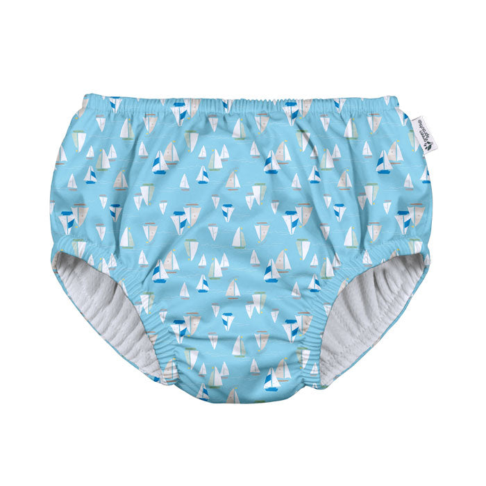 i play Reusable Swimsuit Diaper, Pastel Sailboats