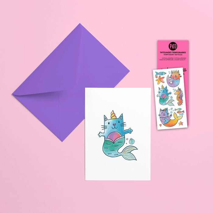 Greeting Card- The Cat Mermaids