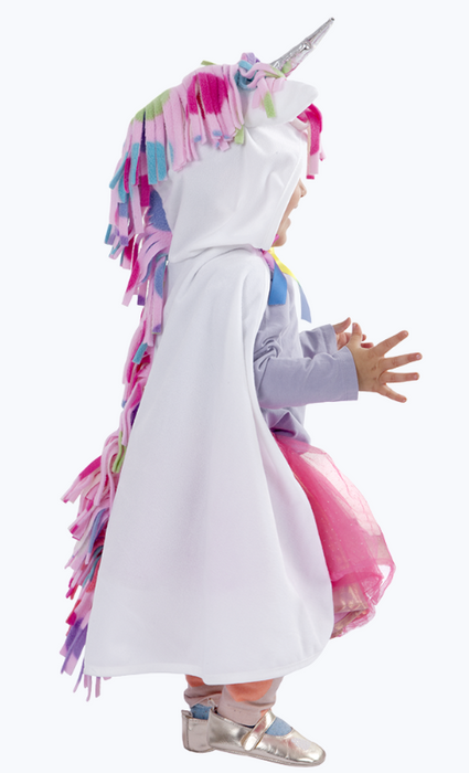 White Toddler Unicorn Cape