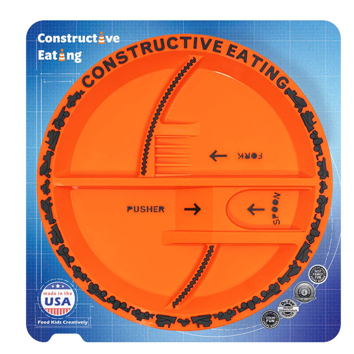 Constructive Eating Construction Plate