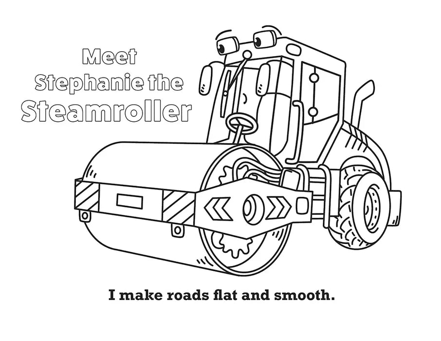 Coloring Book - Super Cool Trucks, Tractors, and Cars