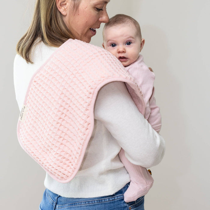 Reversible Bib + Burp Set Blush