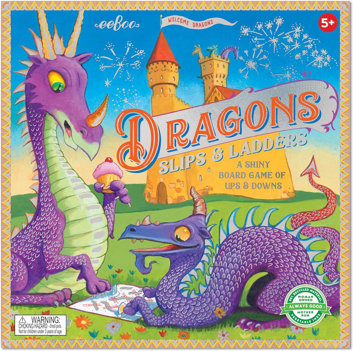 Dragons Slips & Ladders Board Game