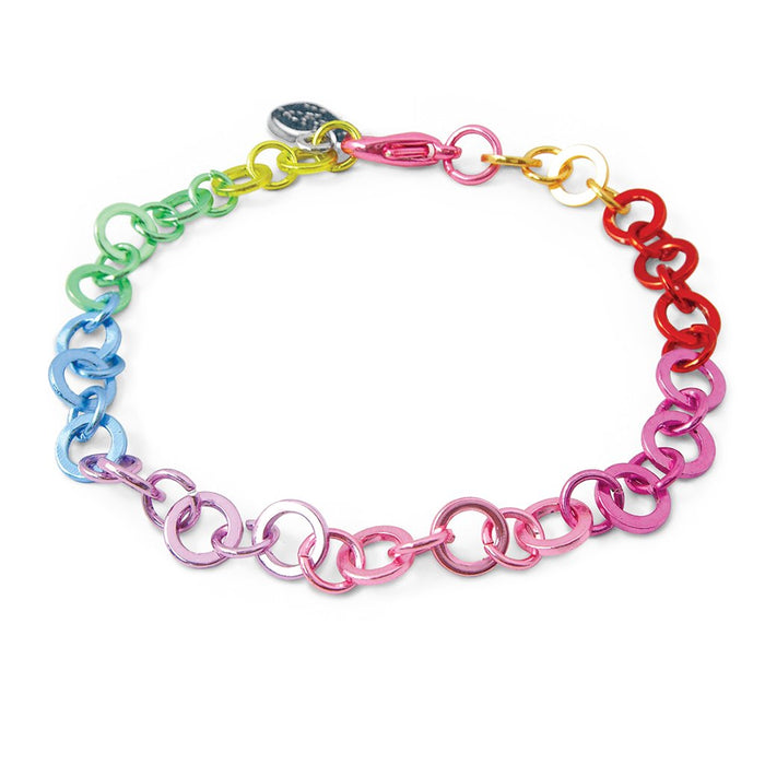 Charm It! Rainbow Chain Bracelet