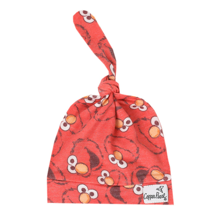 Top Knot Hat- Elmo