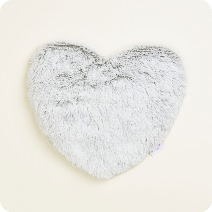 Marshmallow Gray Heart Heat Pad Warmies