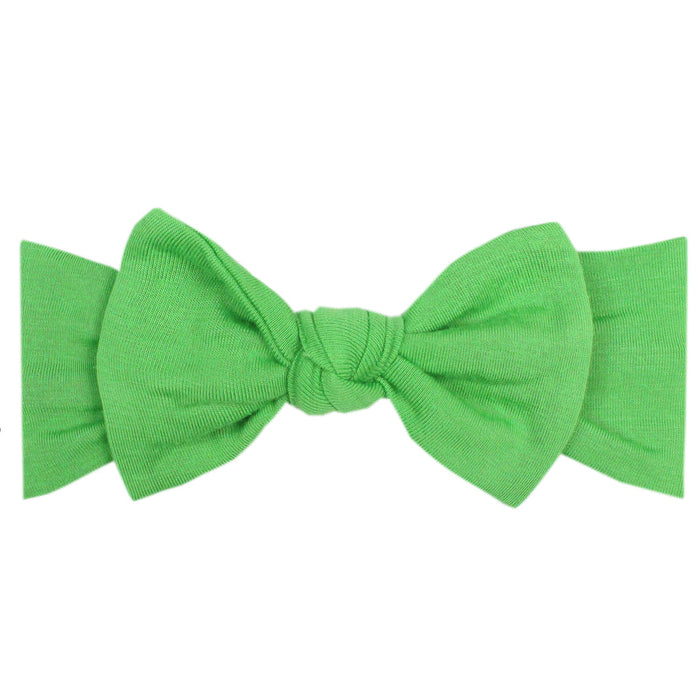 Knit Headband Bow- Lime