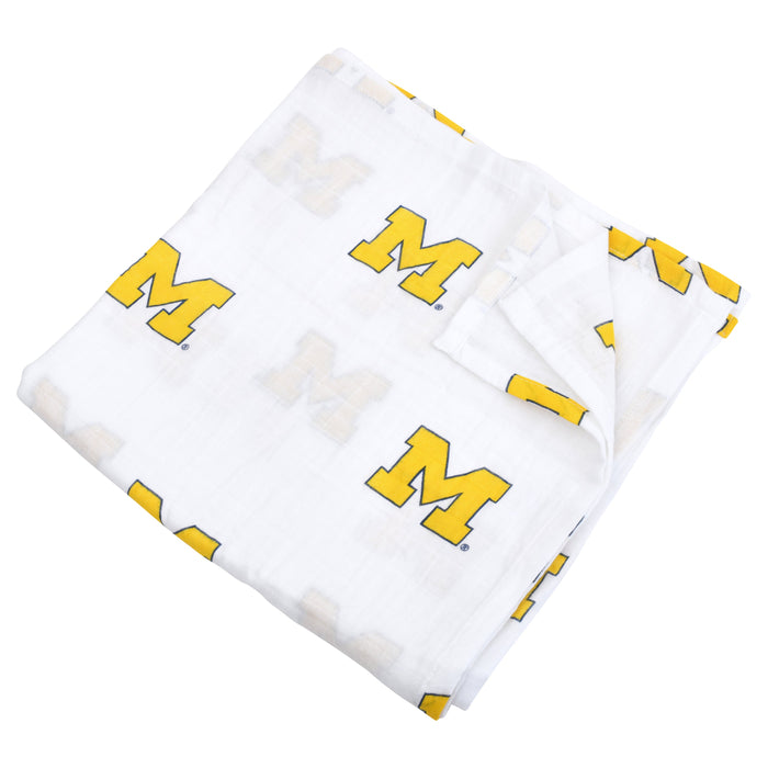 University of Michigan Muslin Swaddle