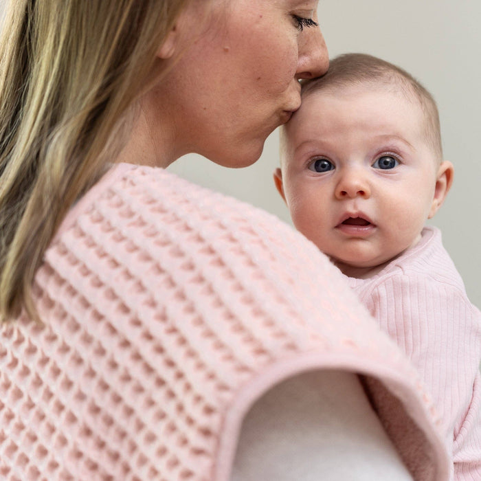 Reversible Bib + Burp Set Blush