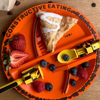 Constructive Eating Construction Plate