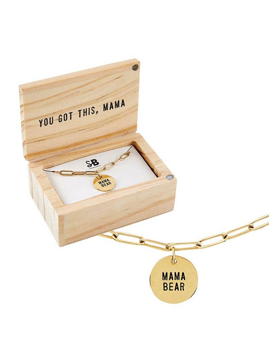 Momma Bear Link Necklace