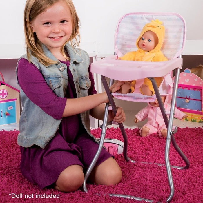 Pastel Pink Doll High Chair