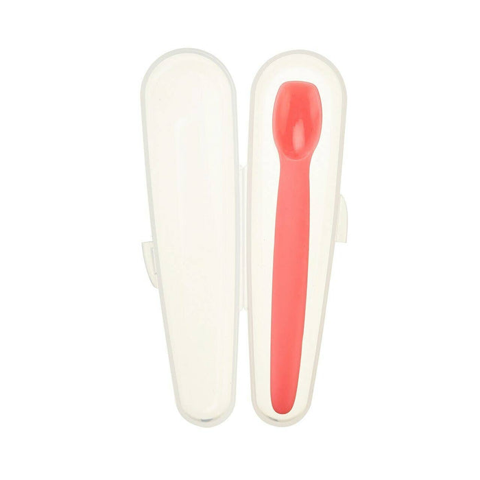 EZ Scoop Silicone Baby Feeding Spoon with Carrying Case