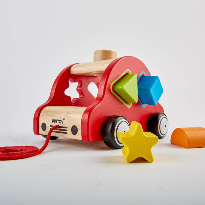 Pintoy Happy Car Wooden Sorter