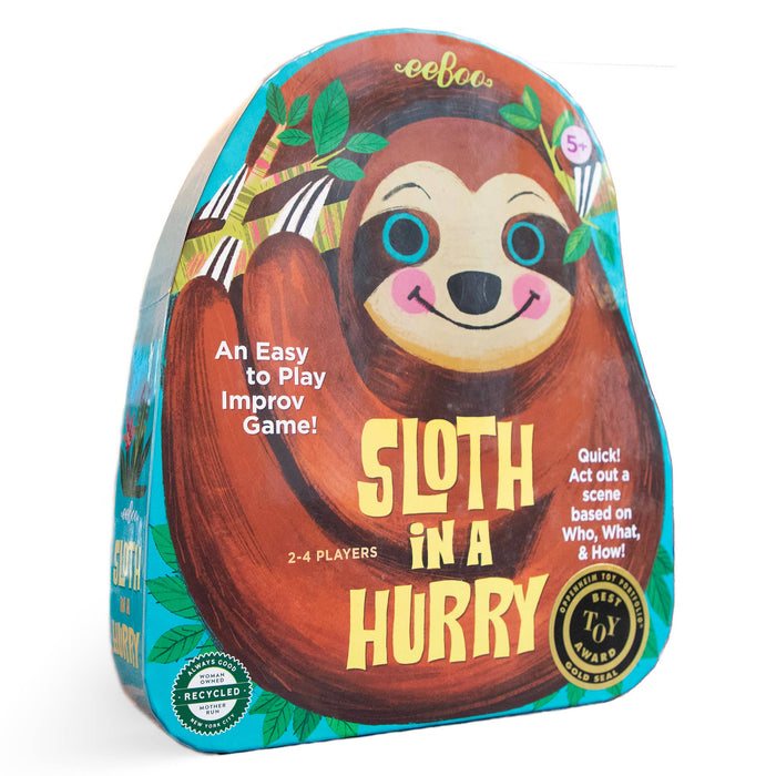 Sloth in a Hurry Shaped Box Spinner Game