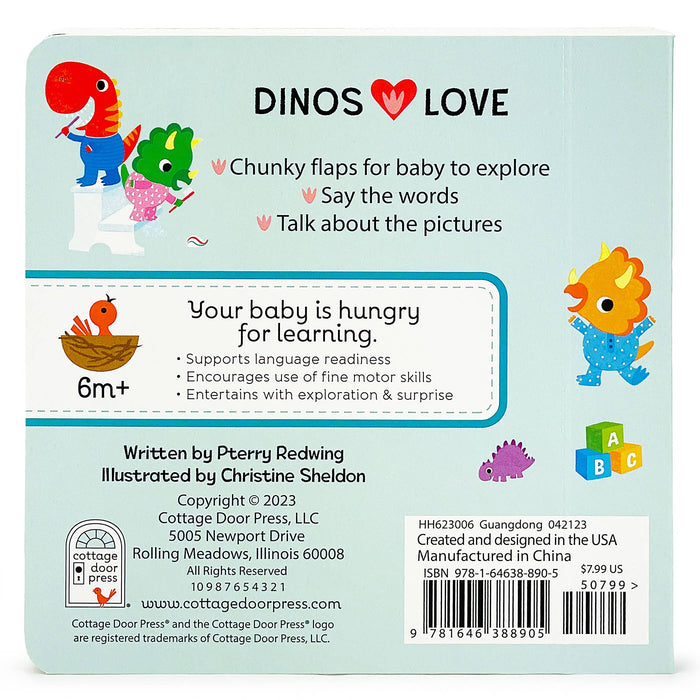 Dinos Love Pajamas Lift-a-Flap Board Book