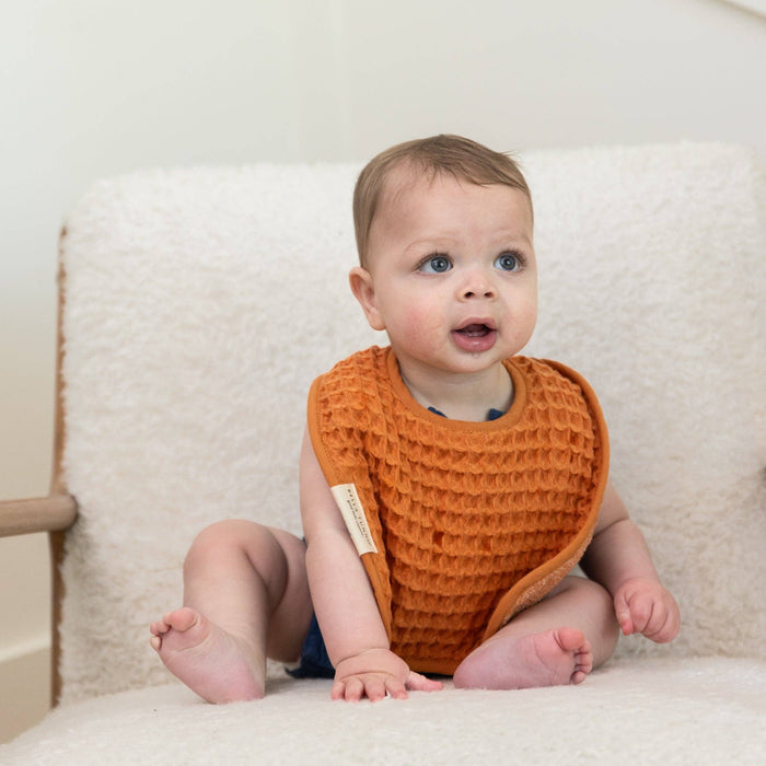 Reversible Bib + Burp Set Pumpkin