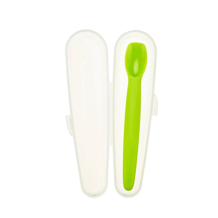 EZ Scoop Silicone Baby Feeding Spoon with Carrying Case