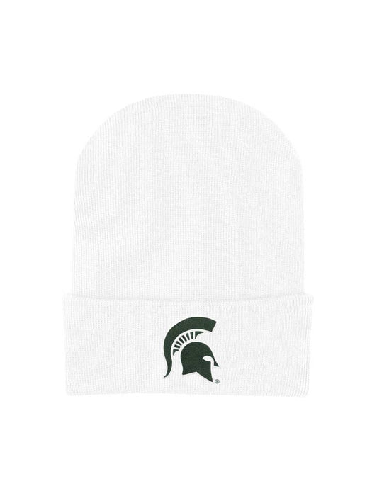 MSU Knit White Hat