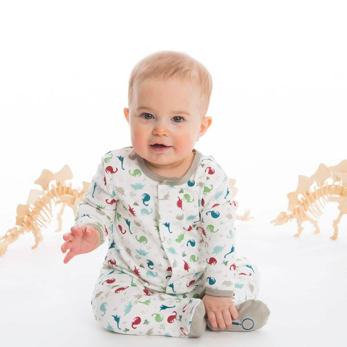 Dino Expedition Organic Cotton Magnetic Footie