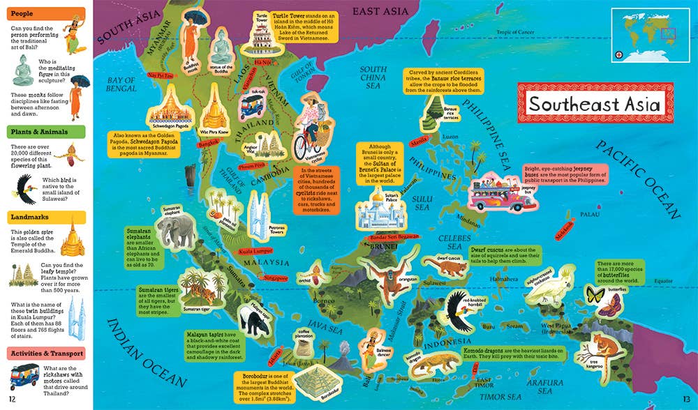 Barefoot Books World Atlas Sticker Book